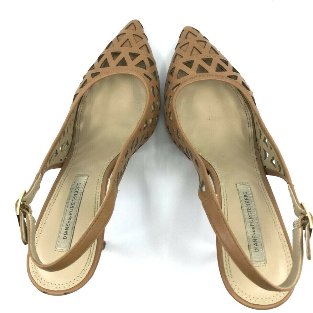 Diane VonFurstenberg Slingback High Heels Sz 10M - Picture 7 of 8